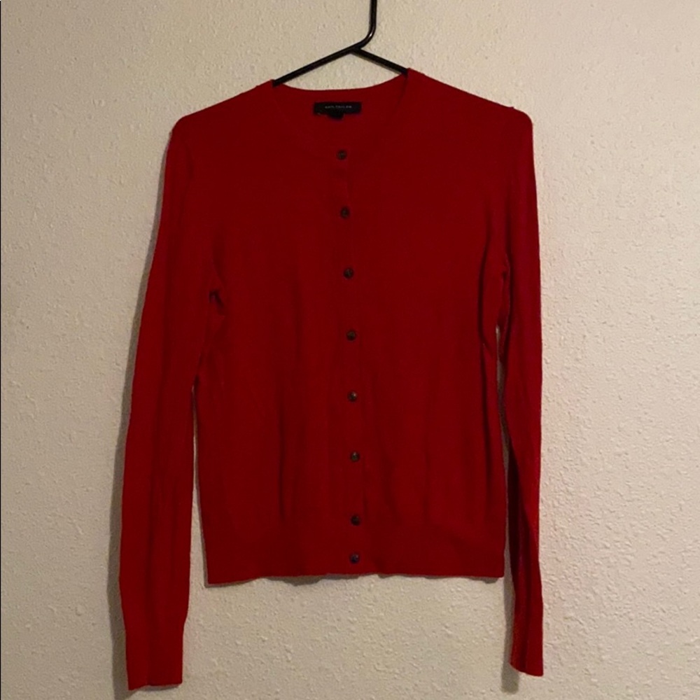 Cardinal red cardigan medium